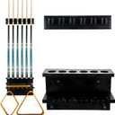 Wall Mount Pool Stick Holder - Billiards Pool Cue Rack for 6 Cues Sticks Storage Pool Table Accessories, Black