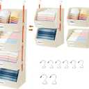 4 Pcs Modular Closet Organizer - Detachable & Foldable Hanging Storage Cubes, 88L Total Capacity, Heavy Duty Fabric Shelves for Wardrobe, Closet Organization, RV, Dorm, Beige