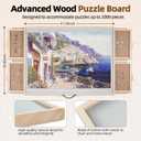 ALL4JIG 2000 Pieces 2-in-1 Tilting & Rotating Puzzle Board for Adults Gifts, Wooden Jigsaw Puzzle Table with 4 Drawers, 28.5" x 40.16" Portable Board with Lazy Susan and Cover