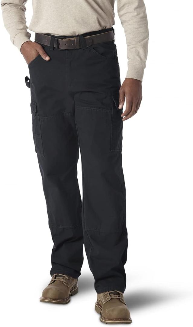 Wrangler Riggs Workwear Mens Ranger Work Utility Pants (30W x 30L, Black)