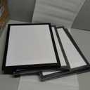 Picture Frame Set of 4, Natural Wood Photo Frame Display Pictures with Plexiglass for Tabletop Horizontal or Vertical Display (Black 8x10 inch)