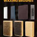 OutdoorMaster Ski Snowboard Tuning and Waxing Kit with Waxing Iron,Ski Wax,Edge Tuner,Brush,Wax Scraper,Ptex,Fixer Screw,Rubber Band (Upgrade)