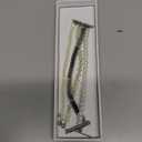 MOFREE Beaded Bracelet Compatible with Apple Watch Band 38mm/40mm/41mm/42mm, Fashion Elastic Stretch Women Bands for iWatch Series 11/10/9/8/7/SE/6/5/4/3/2/1 iPhone Watch Strap Bands (White/Yellow)