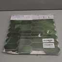 Peel and Stick Tile for Kitchen, Thicker Design 3D Self -Adhesive Long Hexagon Wall Tile Backsplash, Green 10-Sheet 12"x12" Stick on Tiles, Peel and Stick Wall Tiles for Kitchen