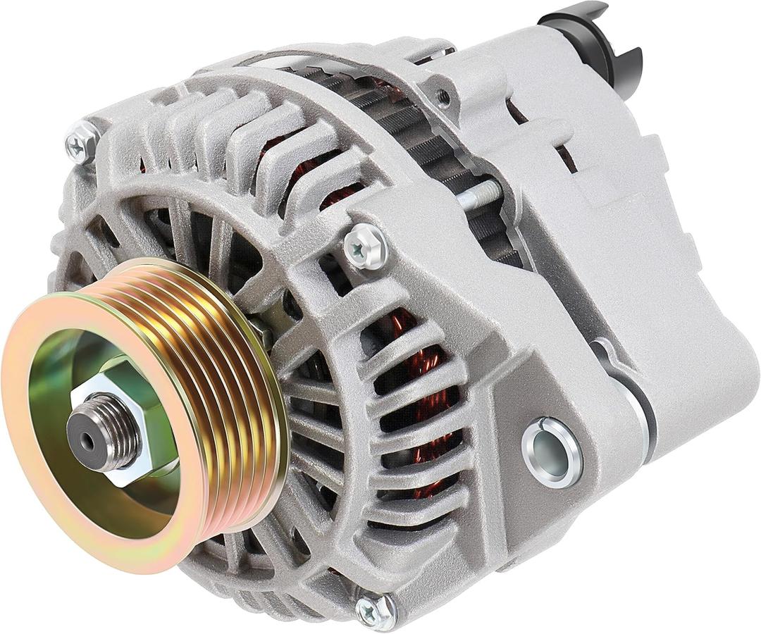 New Alternator Compatible for Honda for Civic L4 1.6L 1996-2000 for Honda for Civic del Sol L4 1.6L 1996-1997, 75Amp/12Volt High Output Alternator Replaces 113035 AMT0091