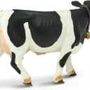 Safari Ltd. Holstein Cow Figurine - Detailed 5" Plastic Model Figure - Fun Educational Play Toy for Boys, Girls & Kids Ages 3+