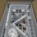 2-Pack Under Sink Storage Organizer, Large 2-Tier Elegant Mesh Pull Out Shelf for Kitchen and Bathroom Cabinet Organization, L-Shaped and Adjustable Height Design for Maximum Space Efficiency-White (2 Pack-15.74"Dx11.4"-16.14"H)