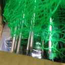 Temporary Fence with Posts, 3'x82' Plastic Fencing Garden Fence Animals Barrier with Fiberglass Stake Windbreak Rope, Portable Snow Fences, Fencing for Dogs Outdoors Backyard (Green)