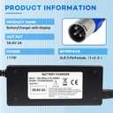 YZPOWER 58.8V 2A Charger 3 Pin XLR Connector for 52V Lithium BatteriesPower Adapter Features HD Display of Current Charging Voltage Smart Shut-Off Fully Charged