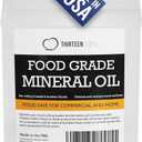 Thirteen Chefs Mineral Oil - 64oz Food Grade Conditioner for Wood Cutting Board, Countertop & Butcher Block, Lubricant for Knife or Meat Grinder - Safe USP Finish on Marble, Soapstone