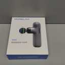 Morelax Mini Massage Gun Portable Deep Tissue Muscle Percussion Massager, Electric Handheld Sport Massager with 6 Massage Heads 4 Speed, Best Gift (Blue) (Mint)