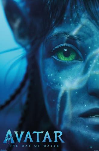 Avatar: The Way Of Water (2022) - Face One Sheet Wall Poster, 34L" x 22.4W", Premium Unframed Version, Pack.of 3
