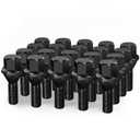 dynofit 12x1.25 OEM/Stock Wheel Lug Bolts, 20pcs ET 19mm Hex 28mm Shank for 2018-2024 Je-ep Compass 2014-2013 Cherokee 2015-2017 Chrysler 2013-2016 Dodge Dart Solid Chrome Studs Set