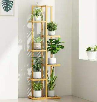 Plant Stands Indoor With Grow Light For Indoor Plants Multiple - 62" Tall Indoor Shelf With Anti-Tipping Device, Black Metal Flower Holder Rack
