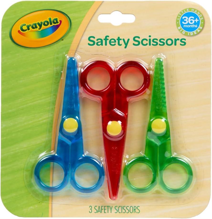 5 x Crayola Toddler Safety Scissors (3pk), Blunt Tip Training Scissors for Preschool Learning Activities, Right & Left Handed, Toddler Arts & Crafts Essentials