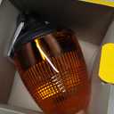 HELLA 006846011 KL Rotaflex Flex Mount Beacon Warning Light, Rotating Patterns, 24V, Amber