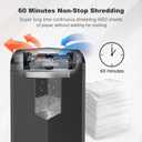 Bonsaii 16-Sheet Microcut Paper Shredder, 60-Minute Home Office Heavy Duty Shredder for CD/Credit Card, P-4 Level with 6-Gal Pullout Bin (C149-D)