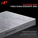 A-Premium Cabin Air Filter with Activated Carbon Compatible with Toyota Camry, Sienna, 4Runner, Avalon, Celica, Solara & Subaru Outback, Legacy & Lexus ES300, ES330, RX330, RX350, GX470, RX400h