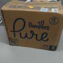 Pampers Pure Baby Diapers, Size 2 (12-18 lbs), 186, Up to 100% Leakproof, Premium Hypoallergenic Soft Diapers