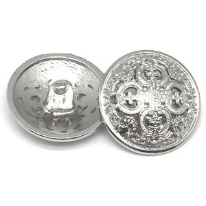 Retro Hollow Metal Buttons - 20PCS Round Shaped Button Set for Men Women Blazer, Coat, Uniform, Shirt, Suit and Jacket (Silver, 20mm)