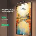 Wireless Picture Lights for Wall, Battery Operated Wall Light for Painting Rechargeable CCT Rotatable 16in Art Gallery Light with Remote Dimmable Timer for Artwork Frame Display Dartboard
