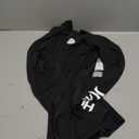Hurley One & Only Solid Long Sleeve Zip Front Rashgaurd Black XS (US 0-2)