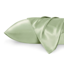 Bedsure Satin Pillowcases, Similar to Silk Pillow Cases Queen Size Set of 2, Pillow Case for Sleeping Women with Envelope Closure, Gifts for Women Men, Sage Green, 20x30 Inches