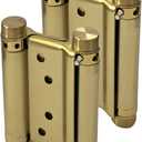 Pair of 3'' Stainless Steel Double Action Spring Door Hinge for Saloon Cafe Door Shop Gold