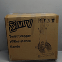 Stepper Machine with Resistance Bands, Mini Stepper with 300LBS Weight Capacity, Twist Stepper for Full Body Workout, Adjustable Step Height, Smooth and Quiet, Step Machine for Men Women