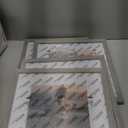 KINLINK 12x12 Picture Frame Black Set of 4, Wooden Square Photo Frames Matted 8x8 with Plexiglass for 8x8 with Mat or 12x12 without Mat for Table and Wall Display