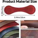 Magnetic Leather Bookmark with 26 Initial for Reading Women,Personalized Magnet Book Marks Gifts for Men,Book Lovers (Red, I)