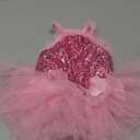 Fashion Sweet Puppy Dog Blingbling Princess Skirt Pet Dog Lace Cake Camisole Tutu Dress Pink Small (S( Back:8.0" Chest:13.0"))