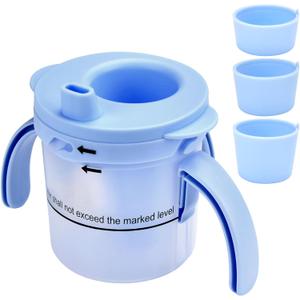 Dysphagia Cups for Adults 5cc 10cc 15cc, Limited Slow Flow Dysphagia Regulating Drinking Cup for Elderly People with Swallowing Disorders, Prevent Choking and Aspiration