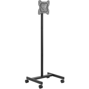 Rolling TV Stand, Mobile TV Cart for 17-55 Inch Screens, Portrait to Landscape, Portable TV Stand with Wheels Holds up to 44 lbs for Living Room, Bedroom, Office, Outdoor, Max VESA 200x200mm