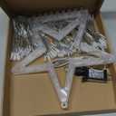 BlcTec Outdoor Christmas Decorations 317 LEDs Christmas Lights with 9 Strands 11.9ft Waterfall Christmas Tree Lights, 8 Modes, UL Certified, Waterproof, Topper Star & Timer for Yard Patio Dcor, Blue