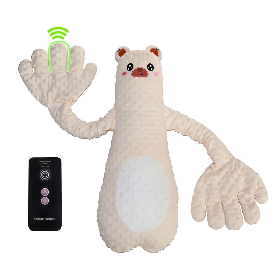 CPWVKI Cute Cartoon Animal Bear Plush Stuffed Doll Palm Hug Patting Toy for Birthday Gift Party Decors