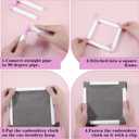 3 Pack Square Embroidery Hoops, Plastic Cross-Stitch Hoops, Plastic Clip Frame for Embroidery, Embroidery Quilting Frames (6x6, 8x8, 11x11)