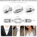 Pashmina Shawl Wraps for Women Poncho Shawl Knit Cape Cashmere Wrap for Evening Dresses and Daily Wear.