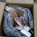 OLIXIS Set of 4 Dining Kitchen Mid-Century Modern Chairs with Wood Legs and PU Leather Cushion for Living Room Bedroom Outdoor Lounge, Black