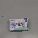 Door Lever Lock (2 Pack)  Prevents Toddlers from Opening Doors  Easy One-Hand Operation for Adults  Durable ABS with 3M Adhesive Backing  No Tools Needed for Install (White)