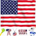 2026 World Cup Fan Accessories Kit, 7 PCS World Soccer Sport Cup Gear Set, World Cup Merchandise for Soccer Party Decorations, Stadium Events, Watch Party, Home Cheering