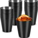 30 Pack Metal Shot Glasses 1 oz Black Stainless Steel Shot Glasses 1.5 Inch Black Shot Glasses Set Unbreakable Shot Glass for Bar Party Cocktail Restaurant Barware Gift ONLY 30ml/1.5inch VERY SMALL