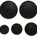 5-Piece set of gas stove burner cover,Upgraded gas stove burner cover kit for SABAF Stoves,Oven Gas Hob Burner Crown Flame Cap Cover, Stove Handles Lid Kit (Flat)