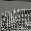 Pack Of 7, 6 Sheets Letter Stickers 1008 Alphabet Stickers, 0.5 inch Self Adhesive Vinyl Letters Numbers Kit, YTPZCL Mailbox Numbers Sticker for Mailbox, Signs, Window, Door,Cars,Trucks,Business,Address Number