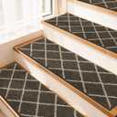 COSY HOMEER Stair Treads for Wooden Steps, Non-Slip Carpet Stair Treads Indoor, Soft Stair Runners with TPE Backing for Kids Elders Pets, 10pc 28"x 9" Brown