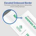 Avery Printable Tent Cards, 3.5" x 11", White with Embossed Border, 50 Blank Place Cards for Laser and Inkjet Printers (5309)