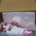 Nsasy Girls Boys Roller Shoes with LED Light Up Wheels Sneakers Kids Roller Skates Shoes for Kids for Children Size 33