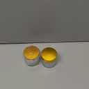 2Packs Empty Frosted Glass Jars 2Oz Refillable Makeup Sample Lotion Jars Airtight Glass Jar with Inner Liners and Golden Lids for Storage Lotions Powders Creams