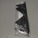 Stainless Steel Stove Gap Covers,Stove Gap Filler, Range Trim Kit, Stove Gap Guards, Heat Resistant and Easy to Clean, Easy retractable Length 13.8" to 27.5", Width 0.79",Black(2PCS)