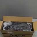 CozyLux Queen Comforter Set Black, 3 Pieces Solid Comforters Queen Size Breathable Quilted Bedding Sets, Luxury Soft Microfiber Down Alternative Comforter for All Season (1 Comforter & 2 Pillowcases)